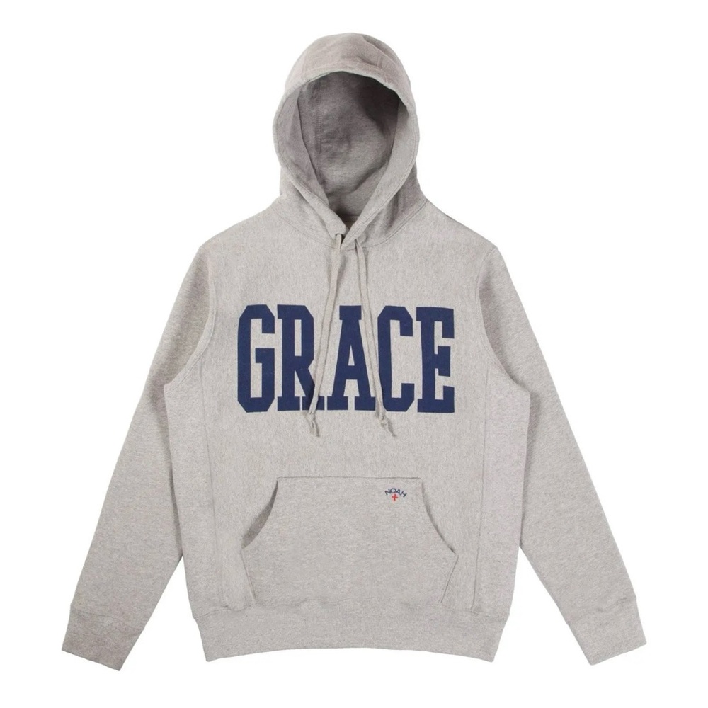 NOAH NYC GRACE Hoodie Sweatshirt in Gray Men’s Medium